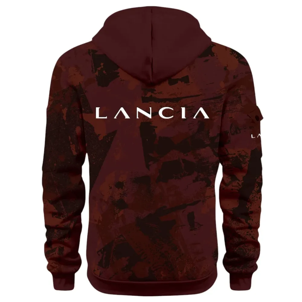 Vintage Legend Hoodie Half Zip 3D Print, Street-Ready Casual Hoodie CAR514 - Dark Red - Image 3