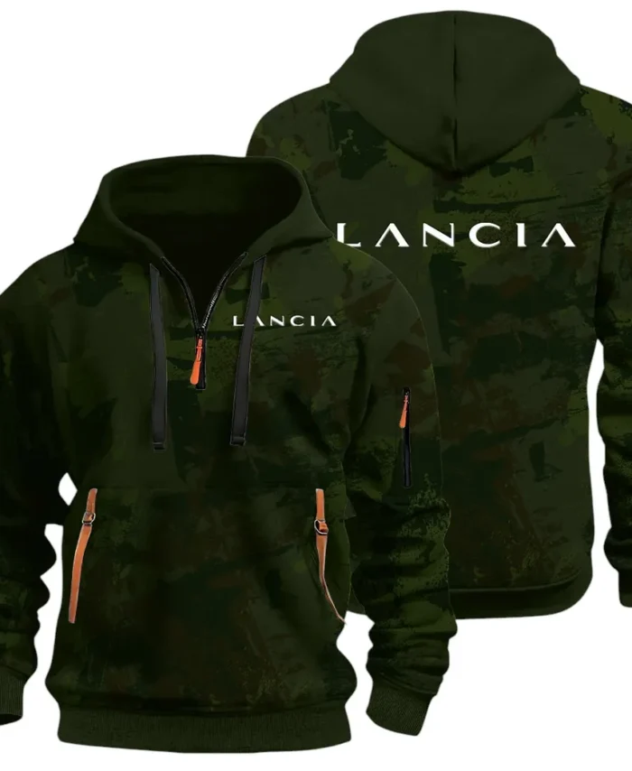 Vintage Legend Hoodie Half Zip 3D Print, Street-Ready Casual Hoodie CAR514 - Green