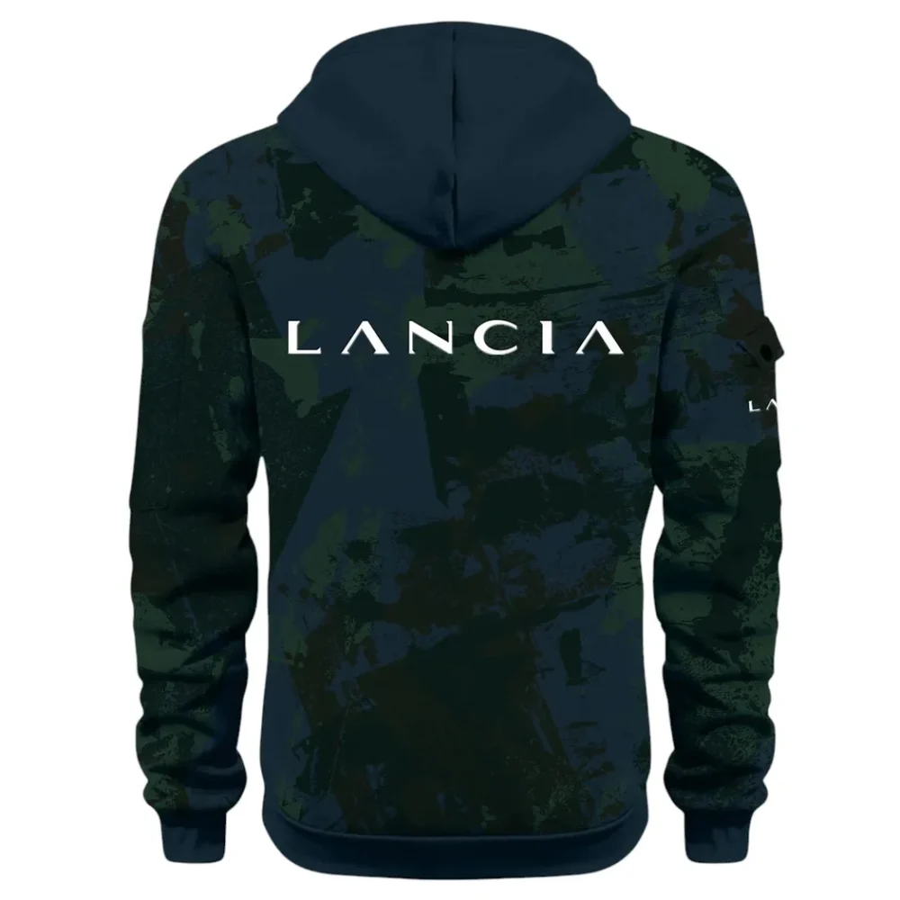 Vintage Legend Hoodie Half Zip 3D Print, Street-Ready Casual Hoodie CAR514 - Navy - Image 3