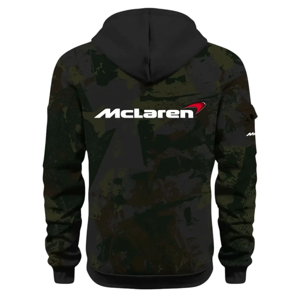 Racing Icon Hoodie Half Zip 3D Print, Rugged Casual Hoodie CAR514 - Black - Image 3