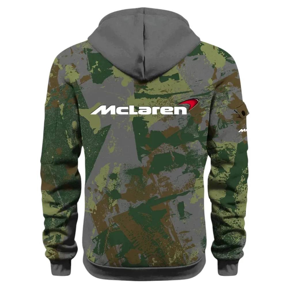 Racing Icon Hoodie Half Zip 3D Print, Rugged Casual Hoodie CAR514 - Dark Gray - Image 3