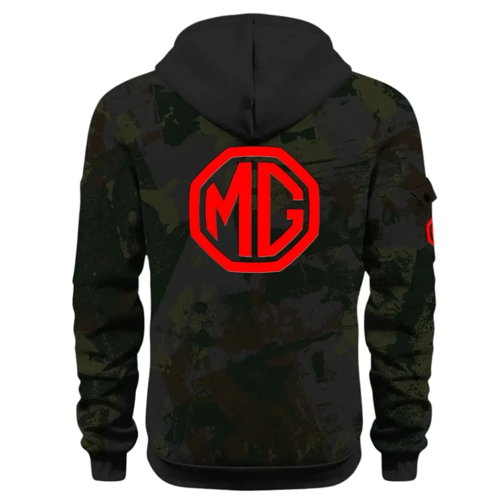 Iconic British Ride Hoodie Half Zip 3D Print, Sporty Urban Comfort Hoodie CAR514 - Black - Image 3