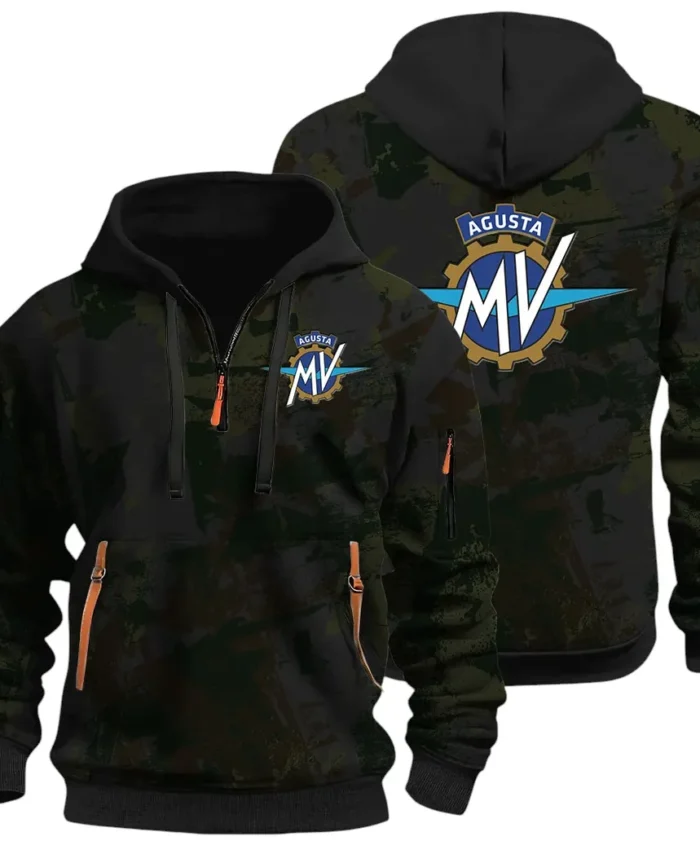 Exotic Motorcycle Hoodie Half Zip 3D Print, Sporty Everyday Wear Hoodie CAR514 - Black