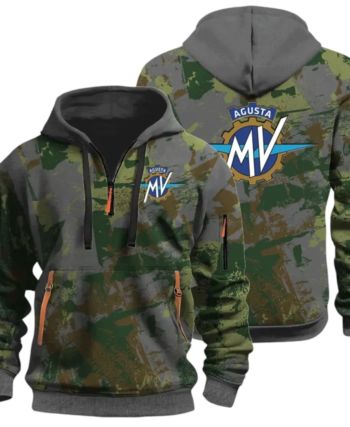 Exotic Motorcycle Hoodie Half Zip 3D Print, Sporty Everyday Wear Hoodie CAR514 - Dark Gray