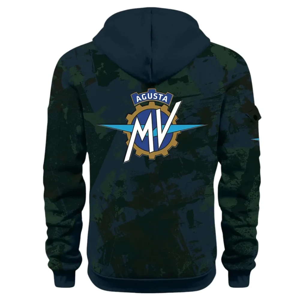 Exotic Motorcycle Hoodie Half Zip 3D Print, Sporty Everyday Wear Hoodie CAR514 - Navy - Image 3