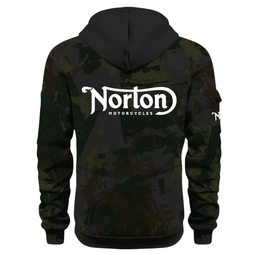 Touring Motorcycle Hoodie Half Zip 3D Print, Street-Ready Casual Hoodie CAR514 - Black - Image 3