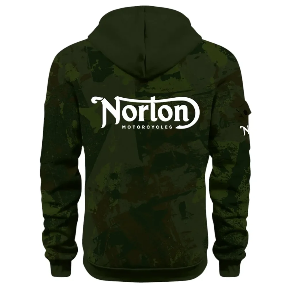 Touring Motorcycle Hoodie Half Zip 3D Print, Street-Ready Casual Hoodie CAR514 - Green - Image 3