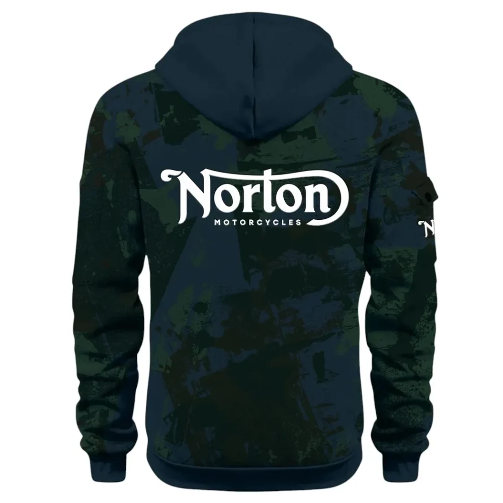 Touring Motorcycle Hoodie Half Zip 3D Print, Street-Ready Casual Hoodie CAR514 - Navy - Image 3