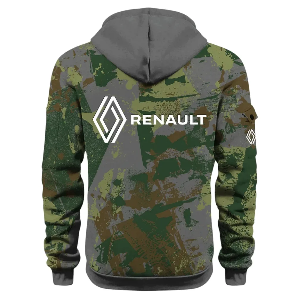 Everyday Ride Hoodie Half Zip 3D Print, Sporty Urban Comfort Hoodie CAR514 - Dark Gray - Image 3