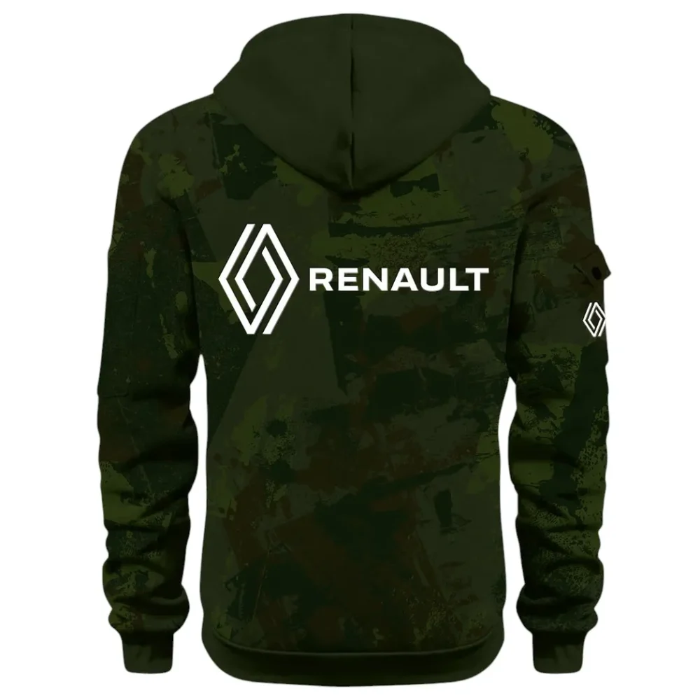 Everyday Ride Hoodie Half Zip 3D Print, Sporty Urban Comfort Hoodie CAR514 - Green - Image 3