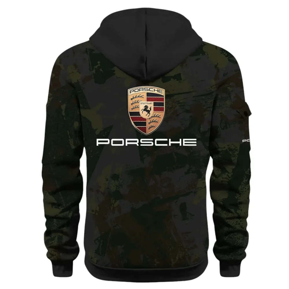Iconic Sports Vehicle Hoodie Half Zip 3D Print, Rugged Casual Hoodie CAR514 - Black - Image 3