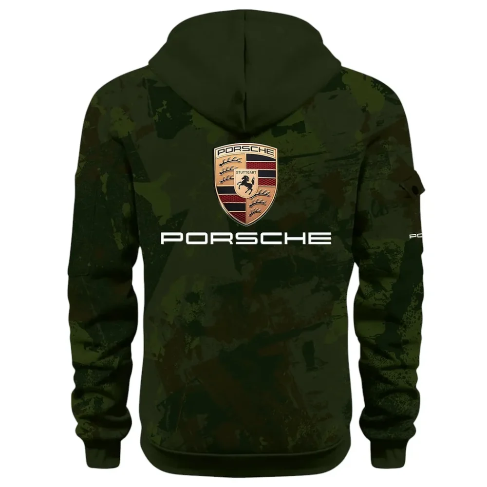 Iconic Sports Vehicle Hoodie Half Zip 3D Print, Rugged Casual Hoodie CAR514 - Green - Image 3
