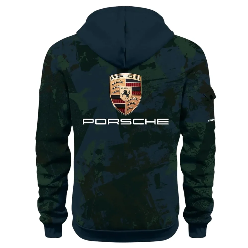 Iconic Sports Vehicle Hoodie Half Zip 3D Print, Rugged Casual Hoodie CAR514 - Navy - Image 3