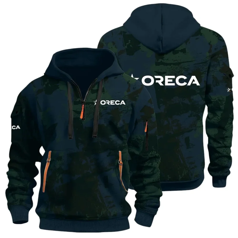 Racing Vibe Hoodie Half Zip 3D Print, Casual Fit for Everyday Wear Hoodie CAR514 - Navy