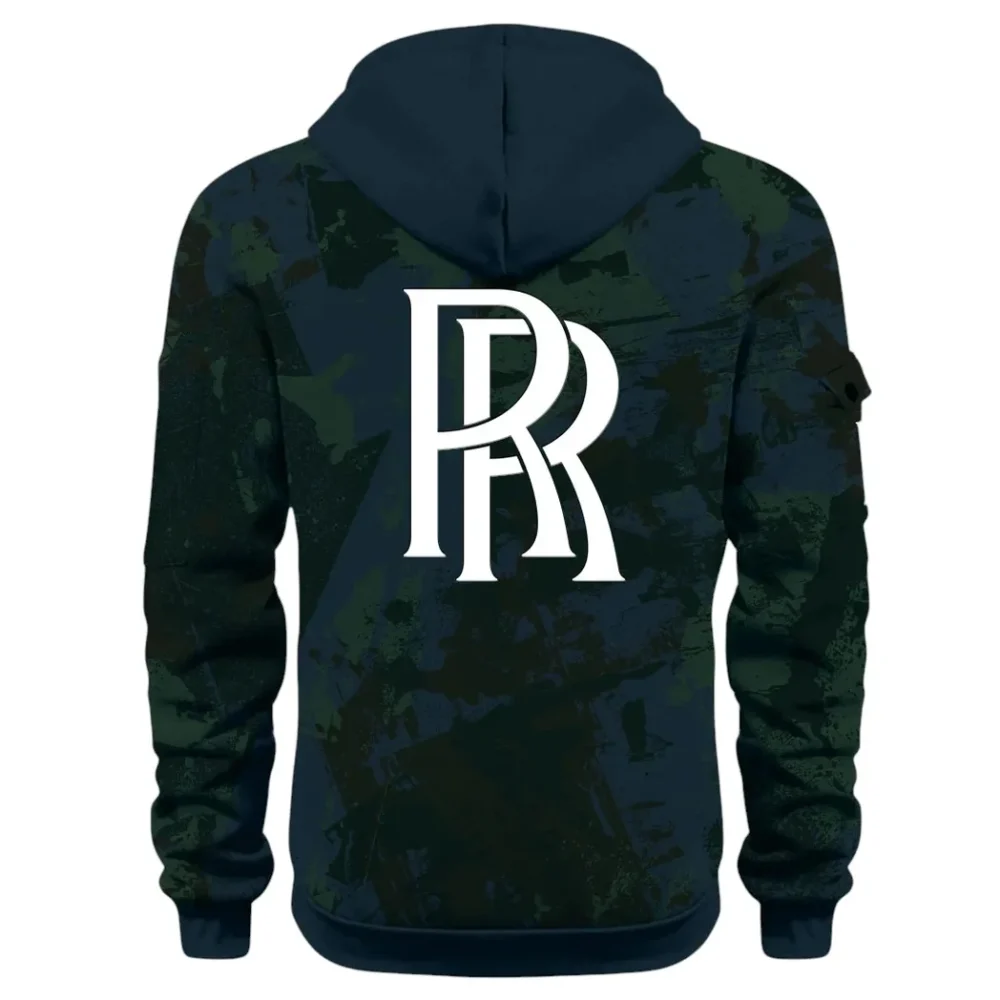 Luxury Performance Auto Hoodie Half Zip 3D Print, Casual Street-Ready Hoodie CAR514 - Navy - Image 3
