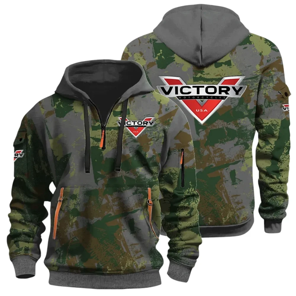Road Bike Hoodie Half Zip 3D Print, Adventure-Ready Comfortable Hoodie CAR514 - Dark Gray
