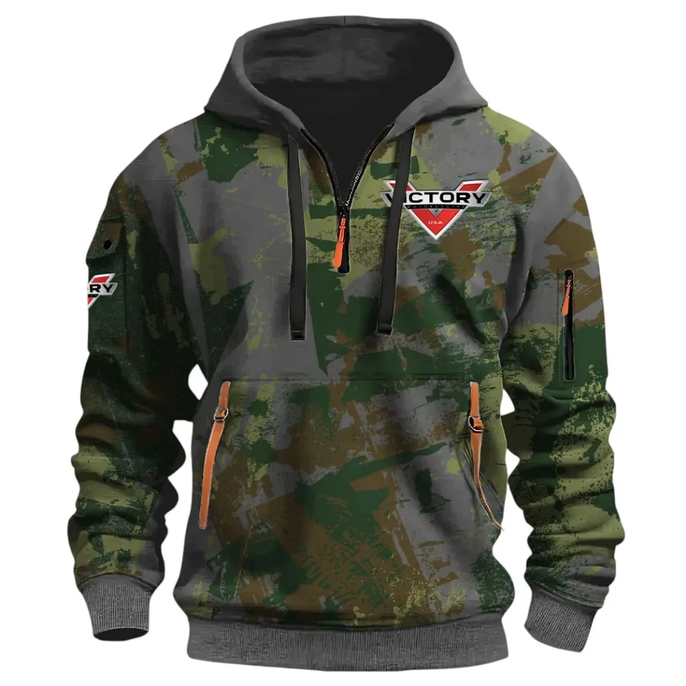 Road Bike Hoodie Half Zip 3D Print, Adventure-Ready Comfortable Hoodie CAR514 - Dark Gray - Image 2