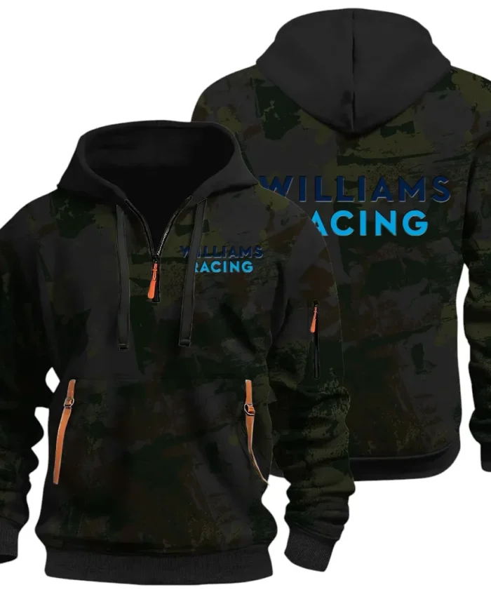 Racing Vibe Hoodie Half Zip 3D Print, Adventure-Ready Comfortable Hoodie CAR514 - Black