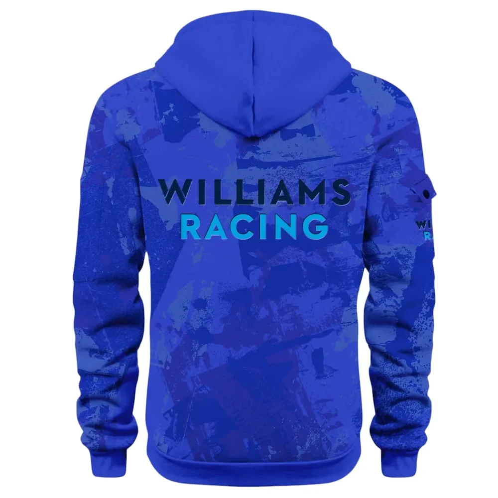 Racing Vibe Hoodie Half Zip 3D Print, Adventure-Ready Comfortable Hoodie CAR514 - Blue - Image 3