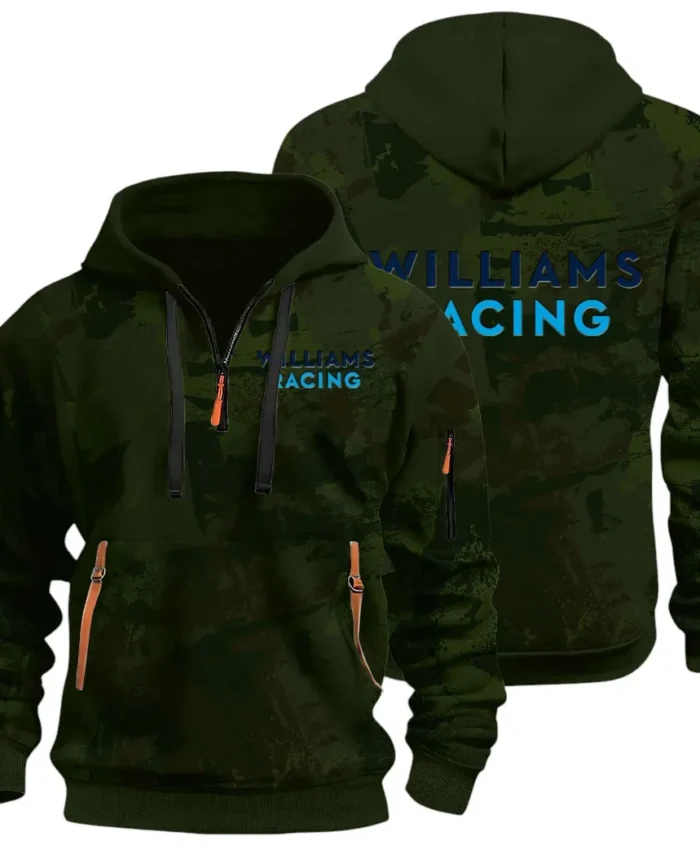 Racing Vibe Hoodie Half Zip 3D Print, Adventure-Ready Comfortable Hoodie CAR514 - Green