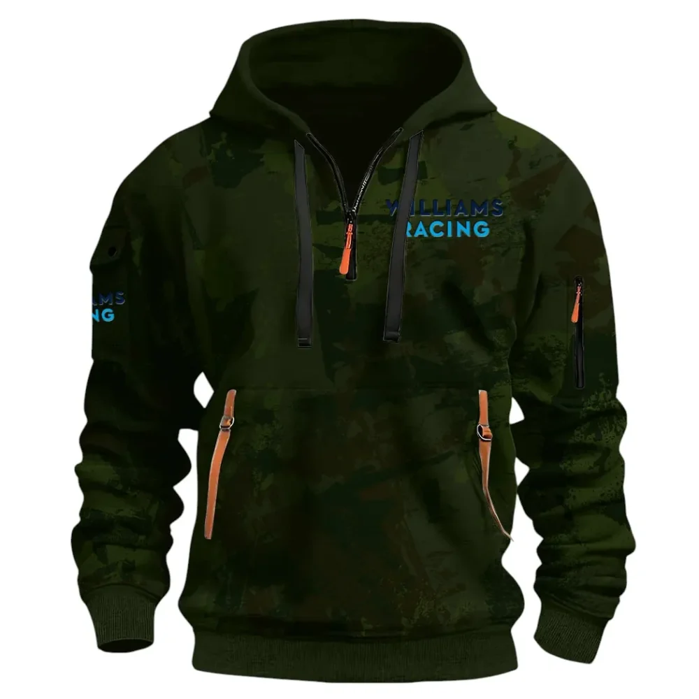 Racing Vibe Hoodie Half Zip 3D Print, Adventure-Ready Comfortable Hoodie CAR514 - Green - Image 2