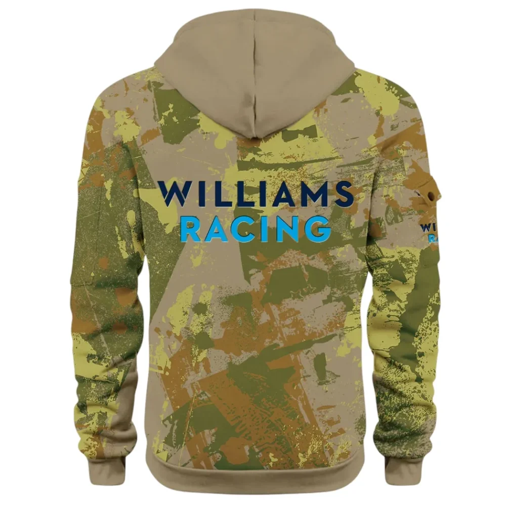 Racing Vibe Hoodie Half Zip 3D Print, Adventure-Ready Comfortable Hoodie CAR514 - Khaki - Image 3