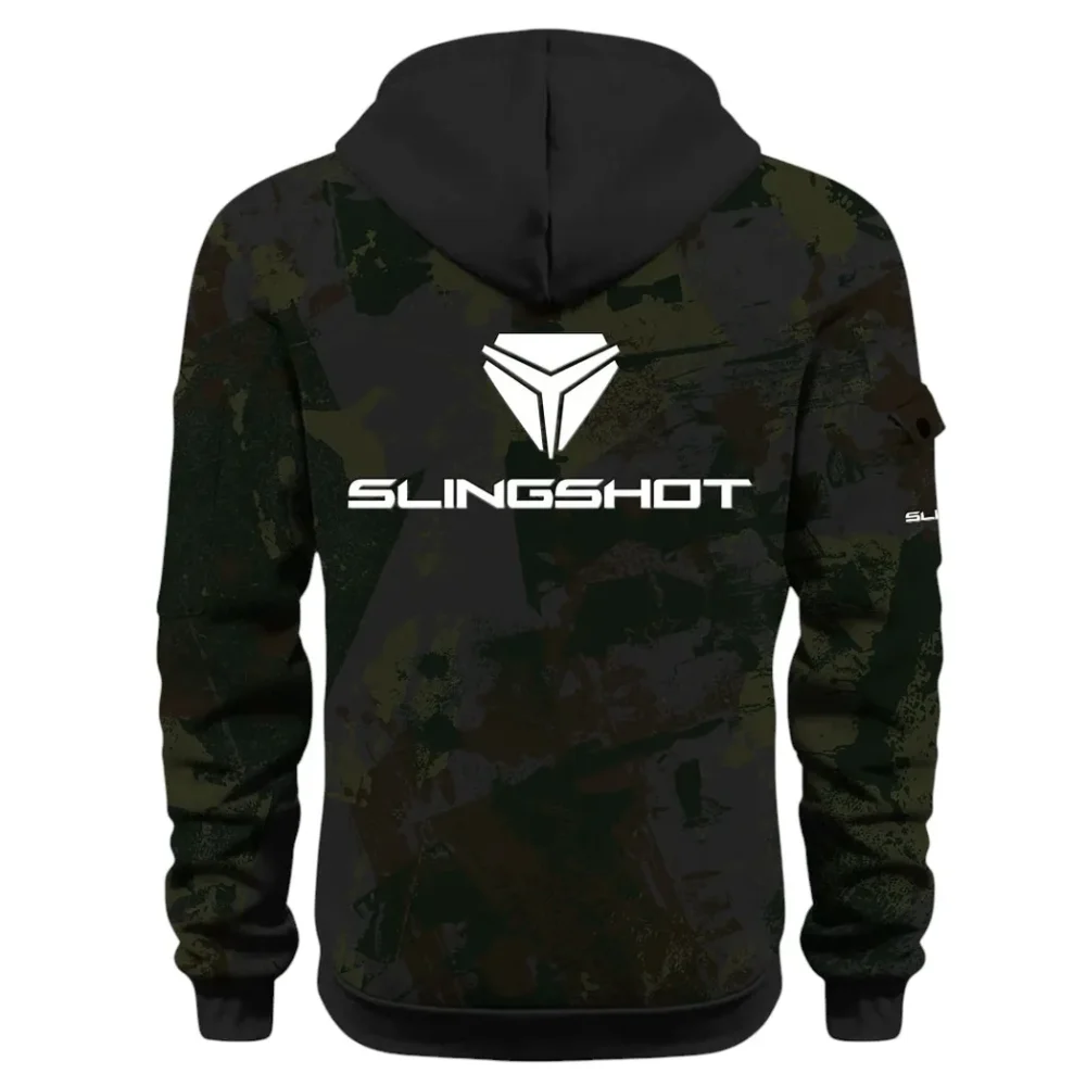 Strong Style Hoodie Half Zip 3D Print, Casual Street-Ready Hoodie CAR514 - Black - Image 3