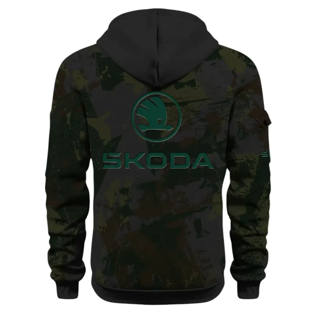 Family Car Hoodie Half Zip 3D Print, Adventure-Ready Comfortable Hoodie CAR514 - Black - Image 3