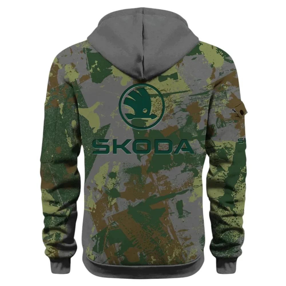 Family Car Hoodie Half Zip 3D Print, Adventure-Ready Comfortable Hoodie CAR514 - Dark Gray - Image 3