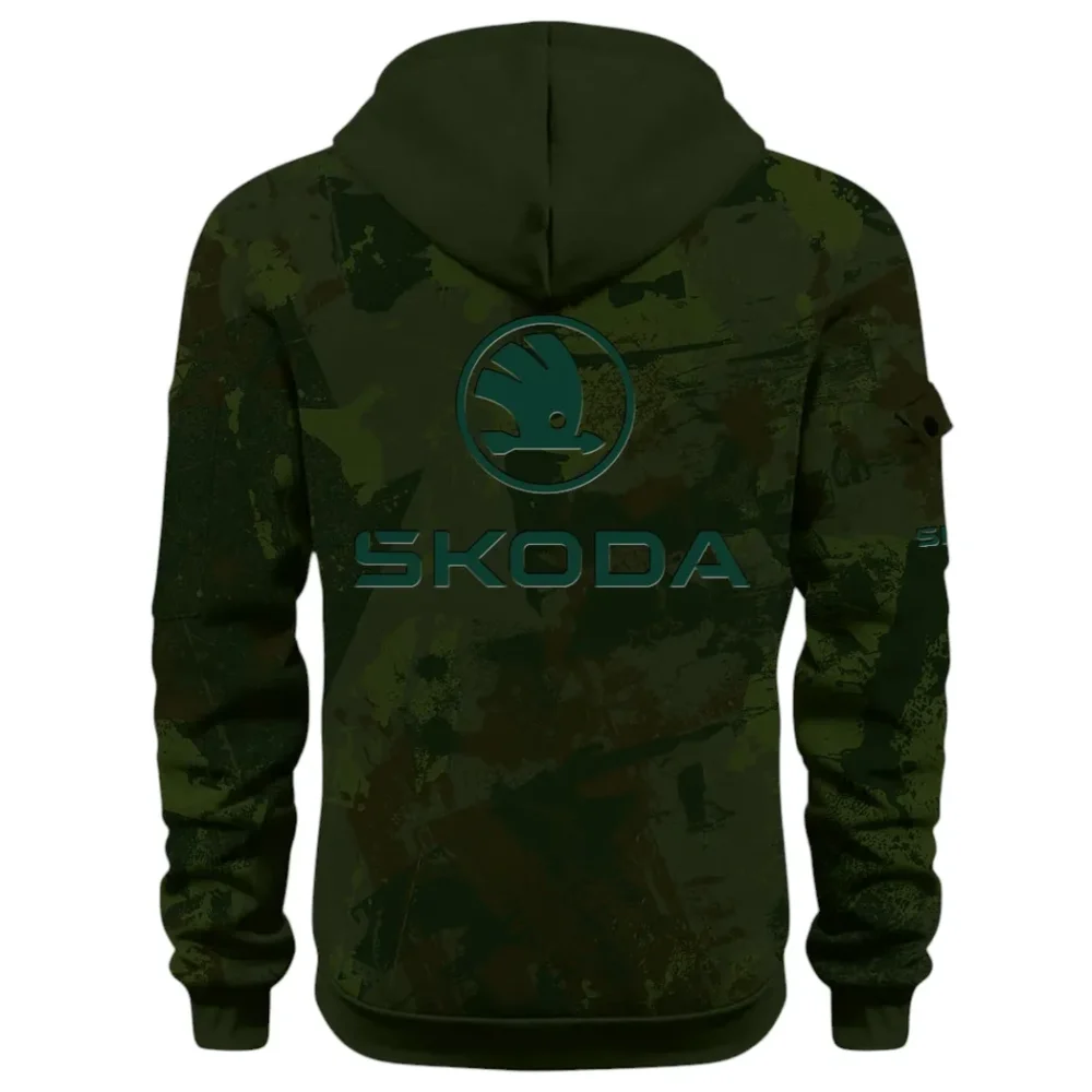 Family Car Hoodie Half Zip 3D Print, Adventure-Ready Comfortable Hoodie CAR514 - Green - Image 3