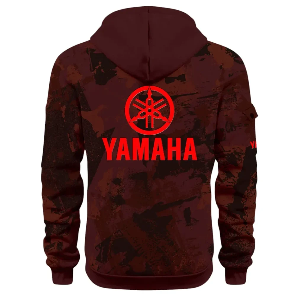 Racing Vibe Hoodie Half Zip 3D Print, Comfortable Daily Hoodie CAR514 - Dark Red - Image 3