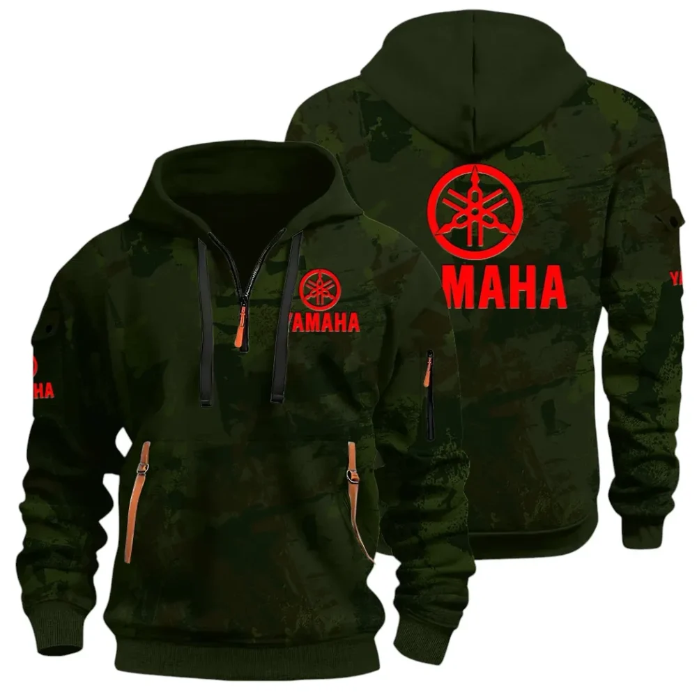 Racing Vibe Hoodie Half Zip 3D Print, Comfortable Daily Hoodie CAR514 - Green