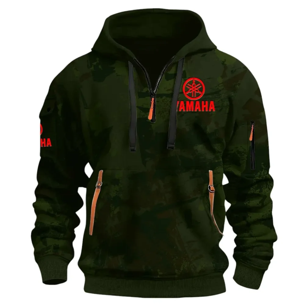 Racing Vibe Hoodie Half Zip 3D Print, Comfortable Daily Hoodie CAR514 - Green - Image 2