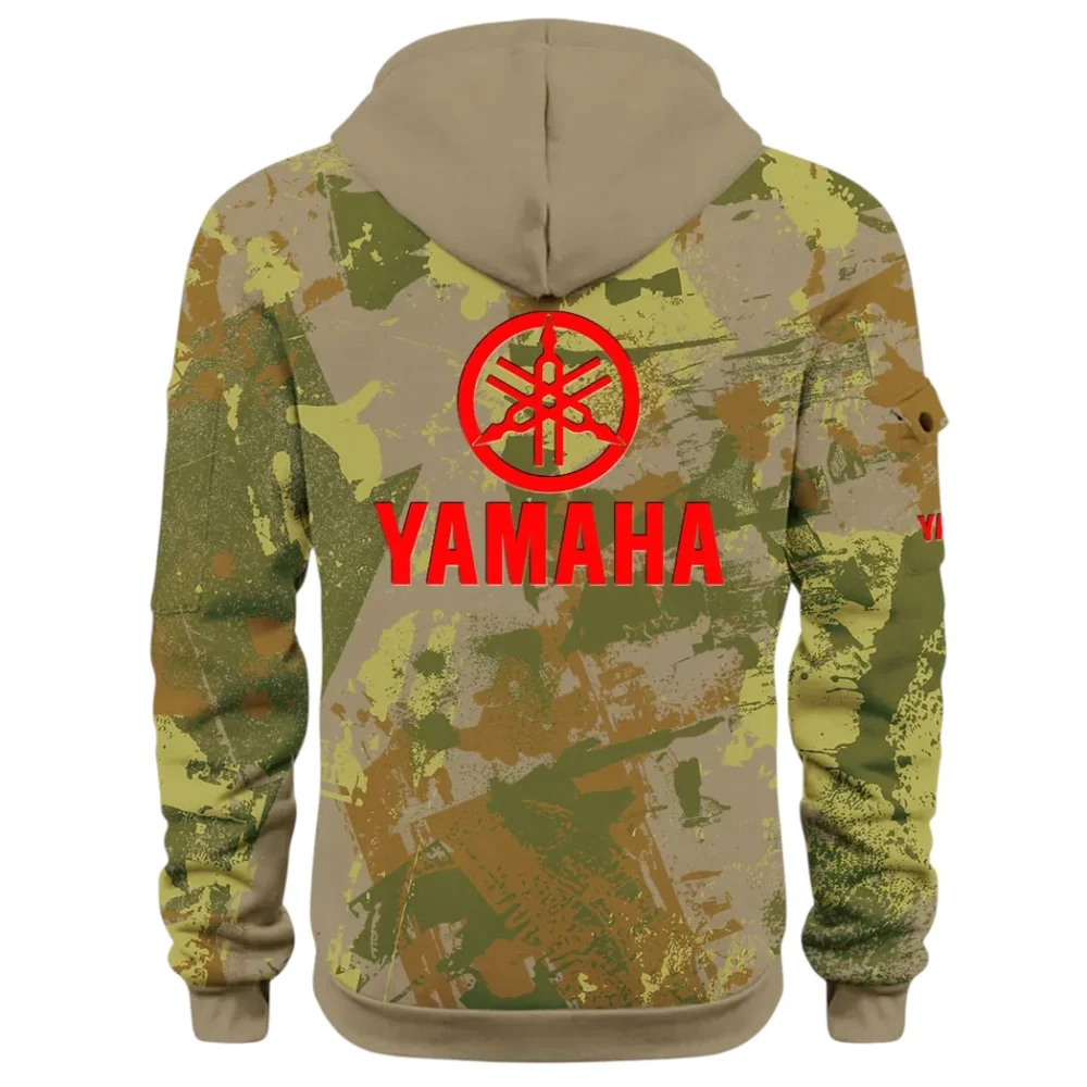 Racing Vibe Hoodie Half Zip 3D Print, Comfortable Daily Hoodie CAR514 - Khaki - Image 3