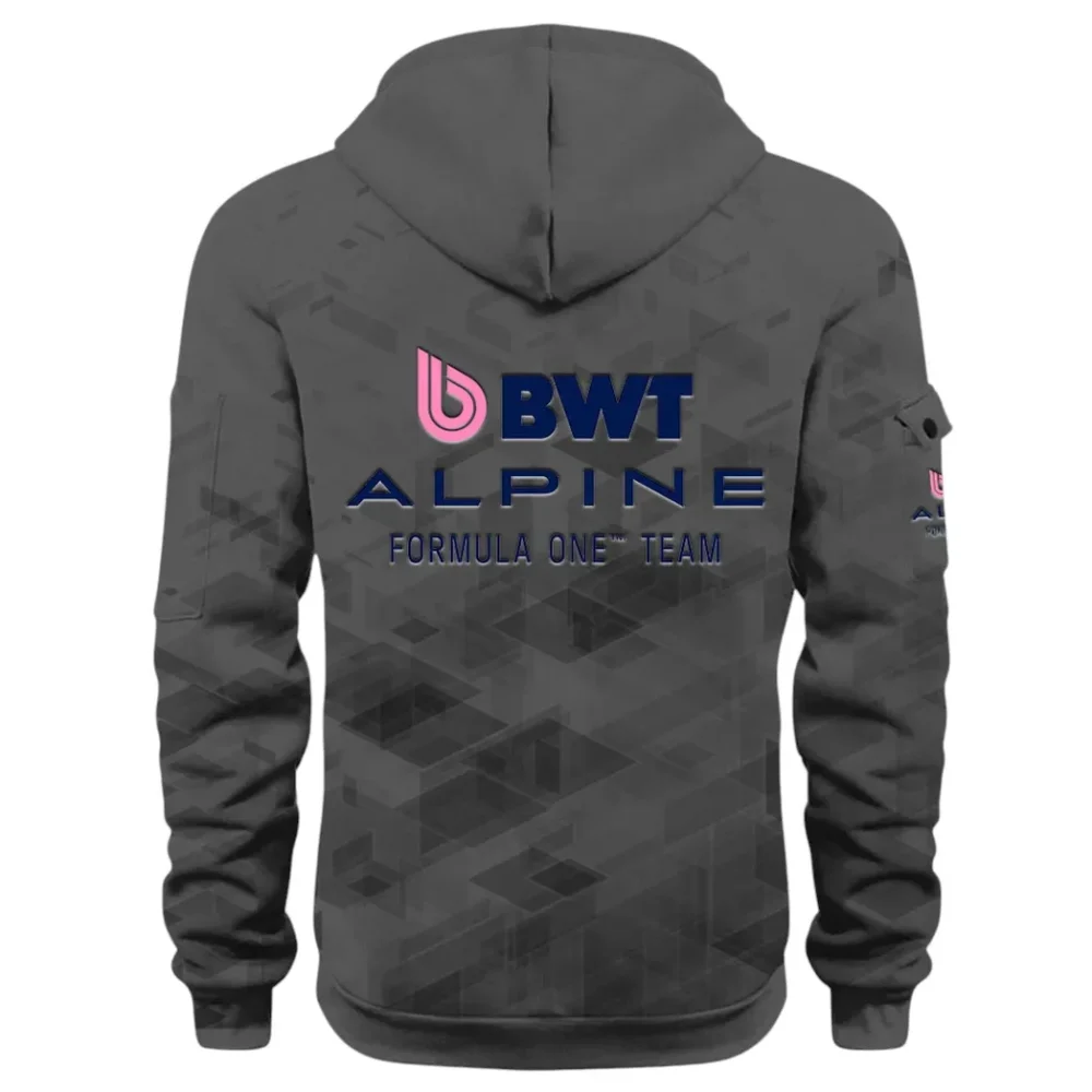 Racing Vibe Hoodie Half Zip 3D Print, Street-Ready Casual Hoodie CAR514 - Dark Gray - Image 3