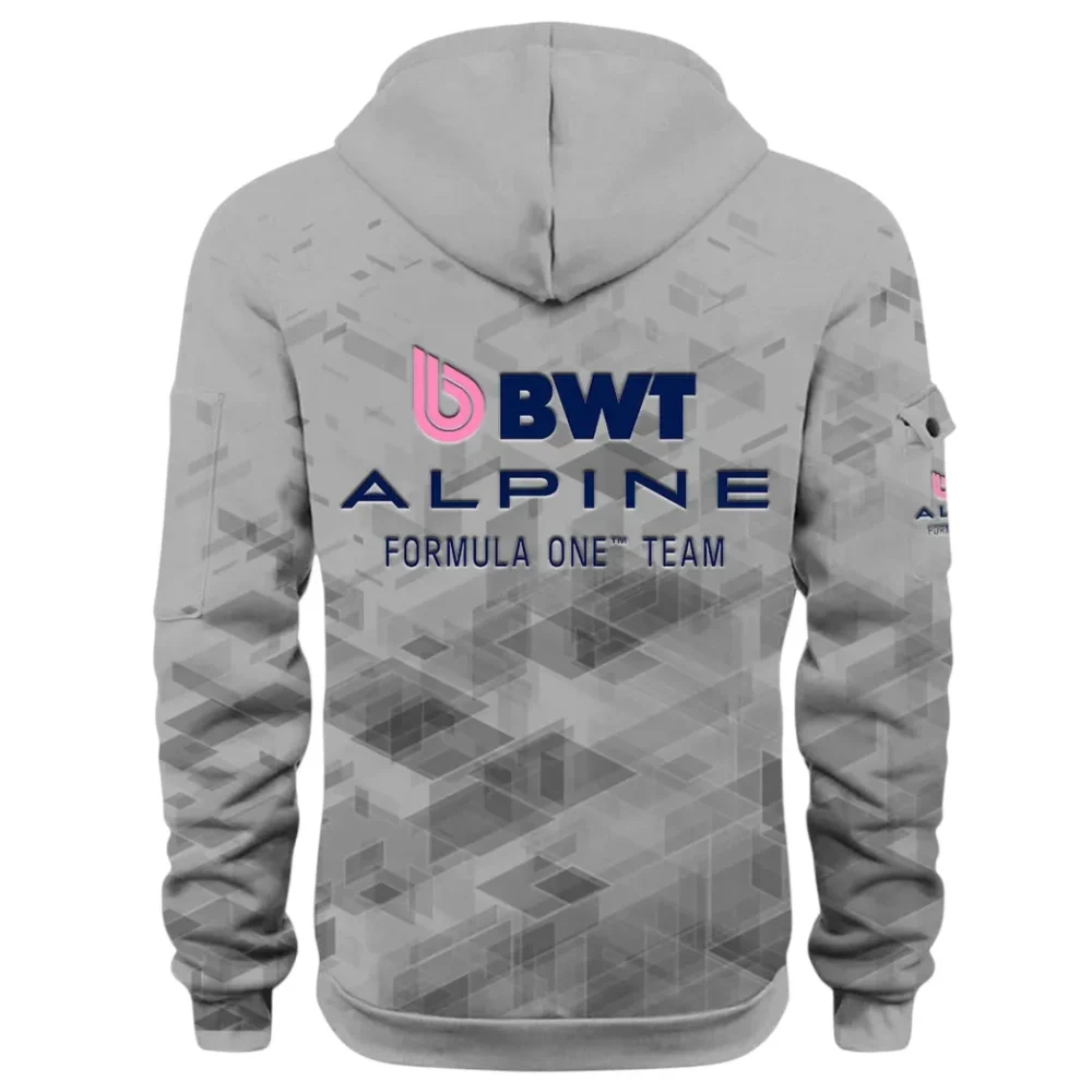 Racing Vibe Hoodie Half Zip 3D Print, Street-Ready Casual Hoodie CAR514 - Gray - Image 3