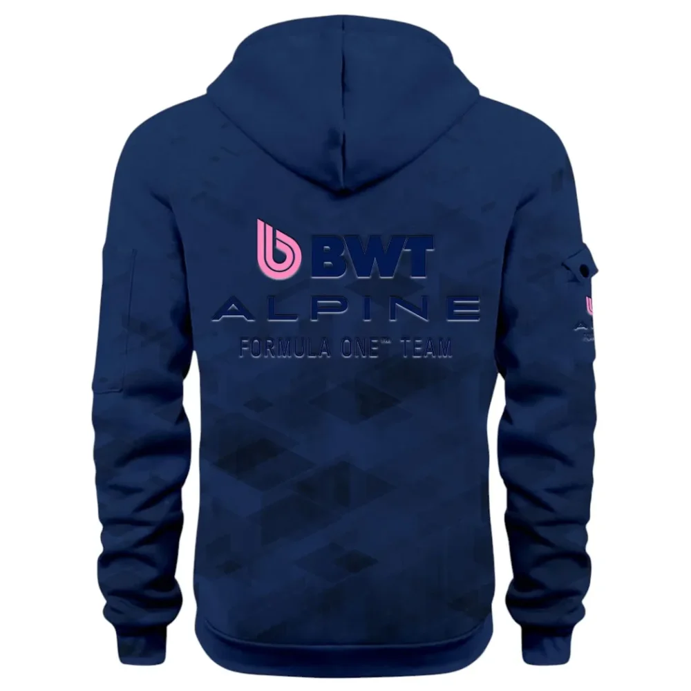 Racing Vibe Hoodie Half Zip 3D Print, Street-Ready Casual Hoodie CAR514 - Navy - Image 3