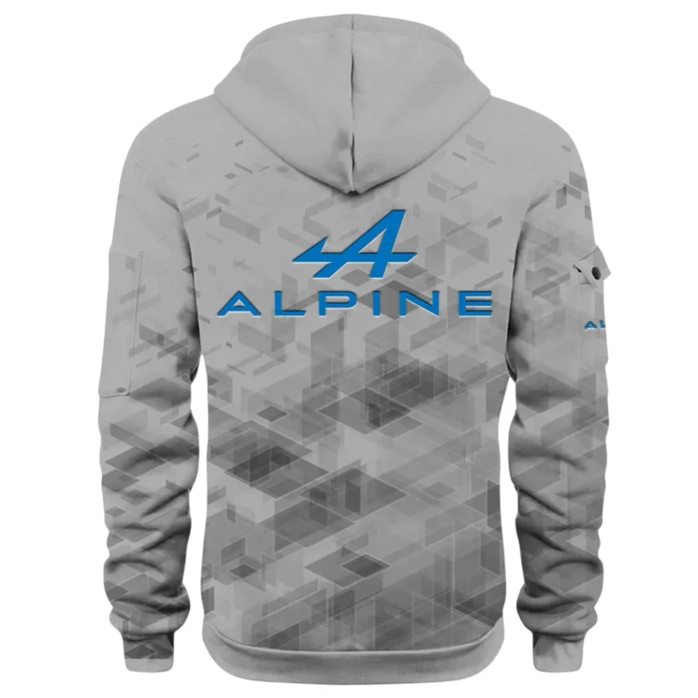Sports Car Hoodie Half Zip 3D Print, Adventure-Ready Comfortable Hoodie CAR514 - Gray - Image 3