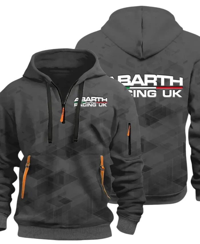 Compact Sports Car Hoodie Half Zip 3D Print, Lightweight & Casual Comfort Hoodie CAR514 - Dark Gray