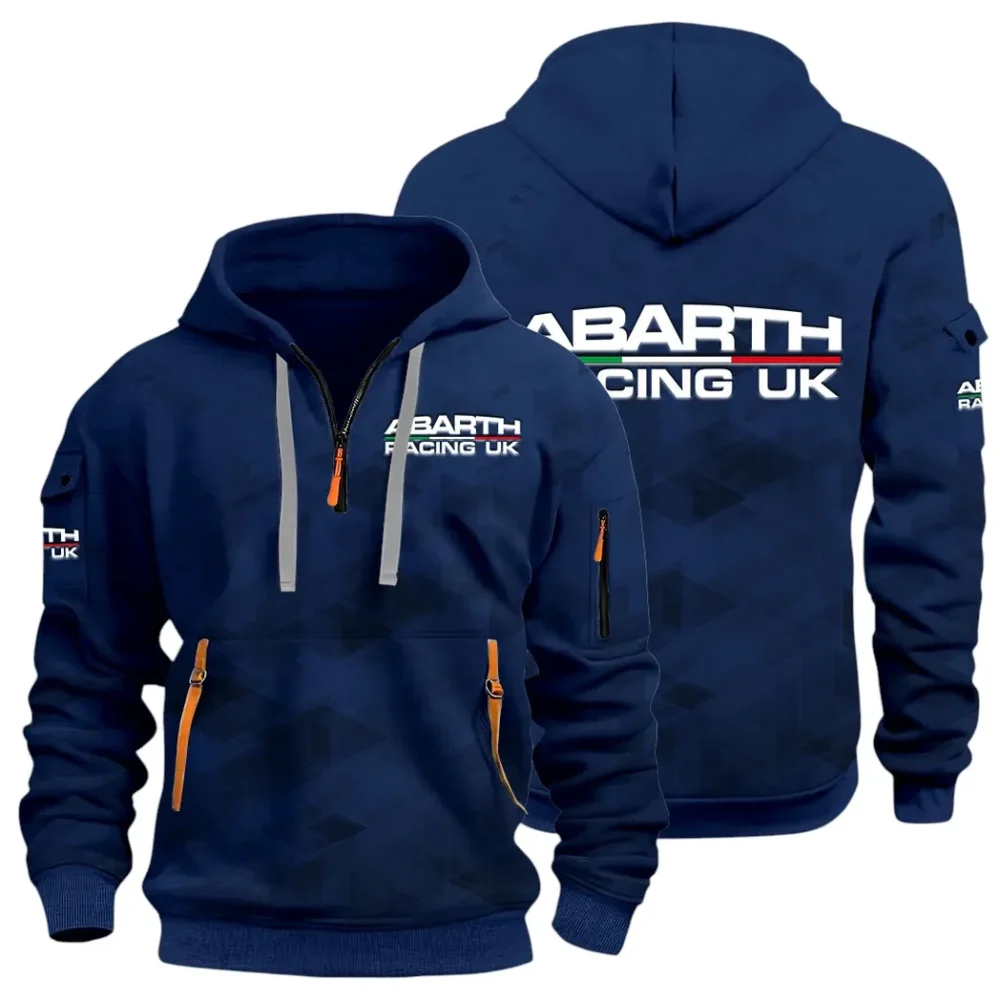 Compact Sports Car Hoodie Half Zip 3D Print, Lightweight & Casual Comfort Hoodie CAR514 - Navy