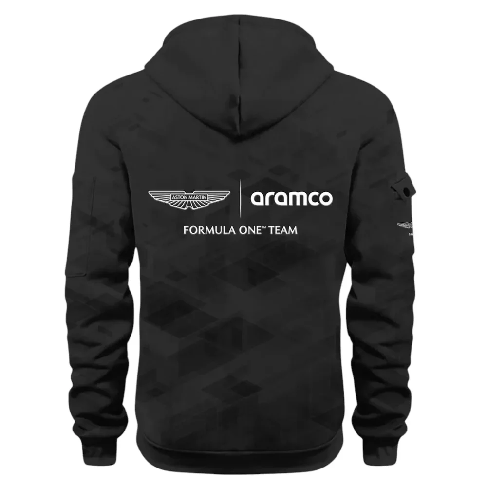Elegant Grand Tourer Hoodie Half Zip 3D Print, Urban Style & Relaxed Fit Hoodie CAR514 - Black - Image 3