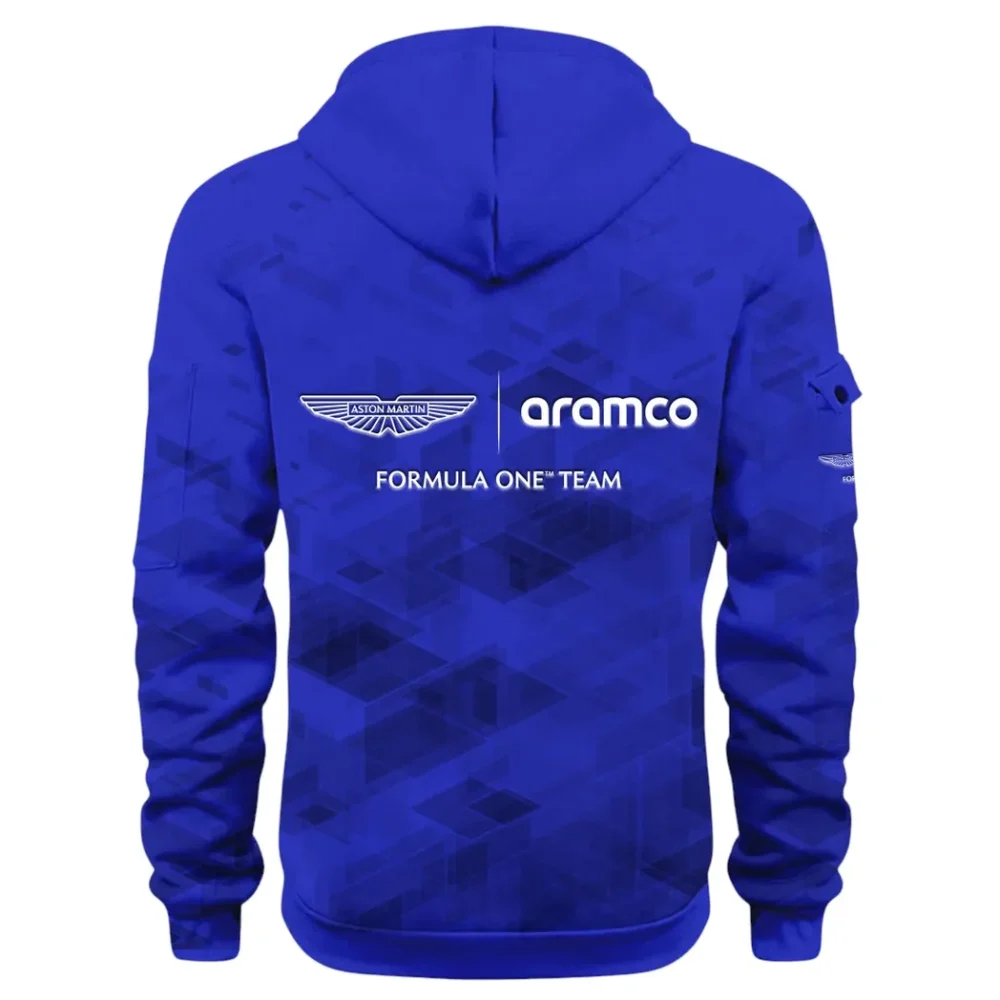 Elegant Grand Tourer Hoodie Half Zip 3D Print, Urban Style & Relaxed Fit Hoodie CAR514 - Blue - Image 3