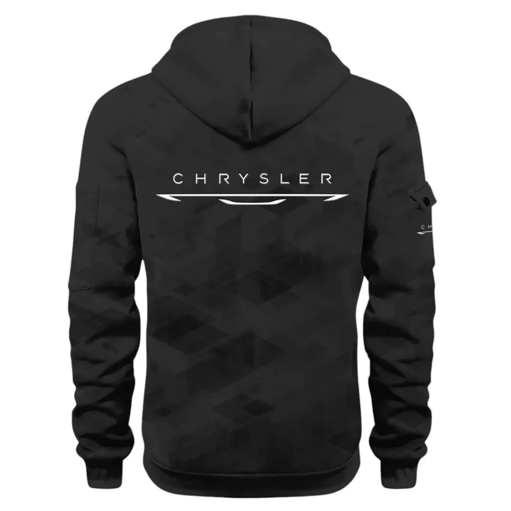 Full-Size Car Hoodie Half Zip 3D Print, Adventure-Ready Comfortable Hoodie CAR514 - Black - Image 3