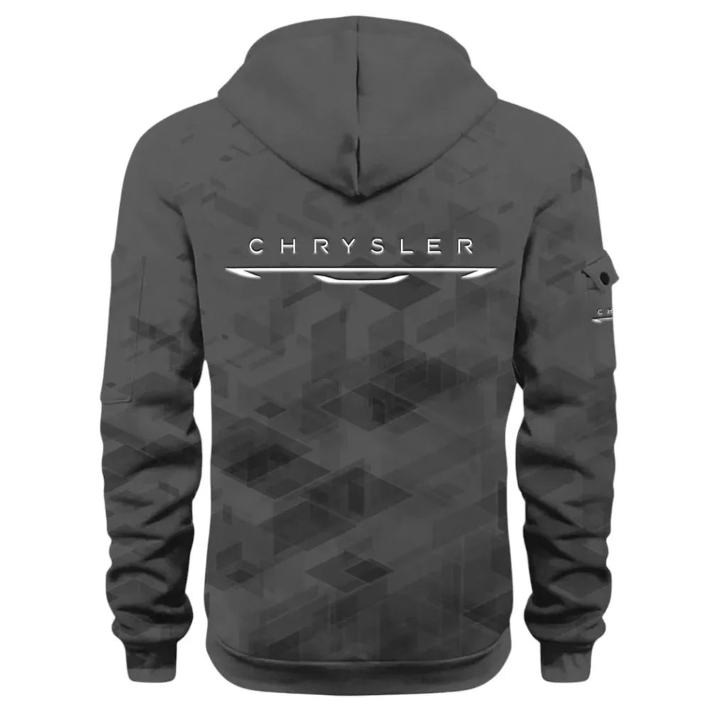 Full-Size Car Hoodie Half Zip 3D Print, Adventure-Ready Comfortable Hoodie CAR514 - Dark Gray - Image 3