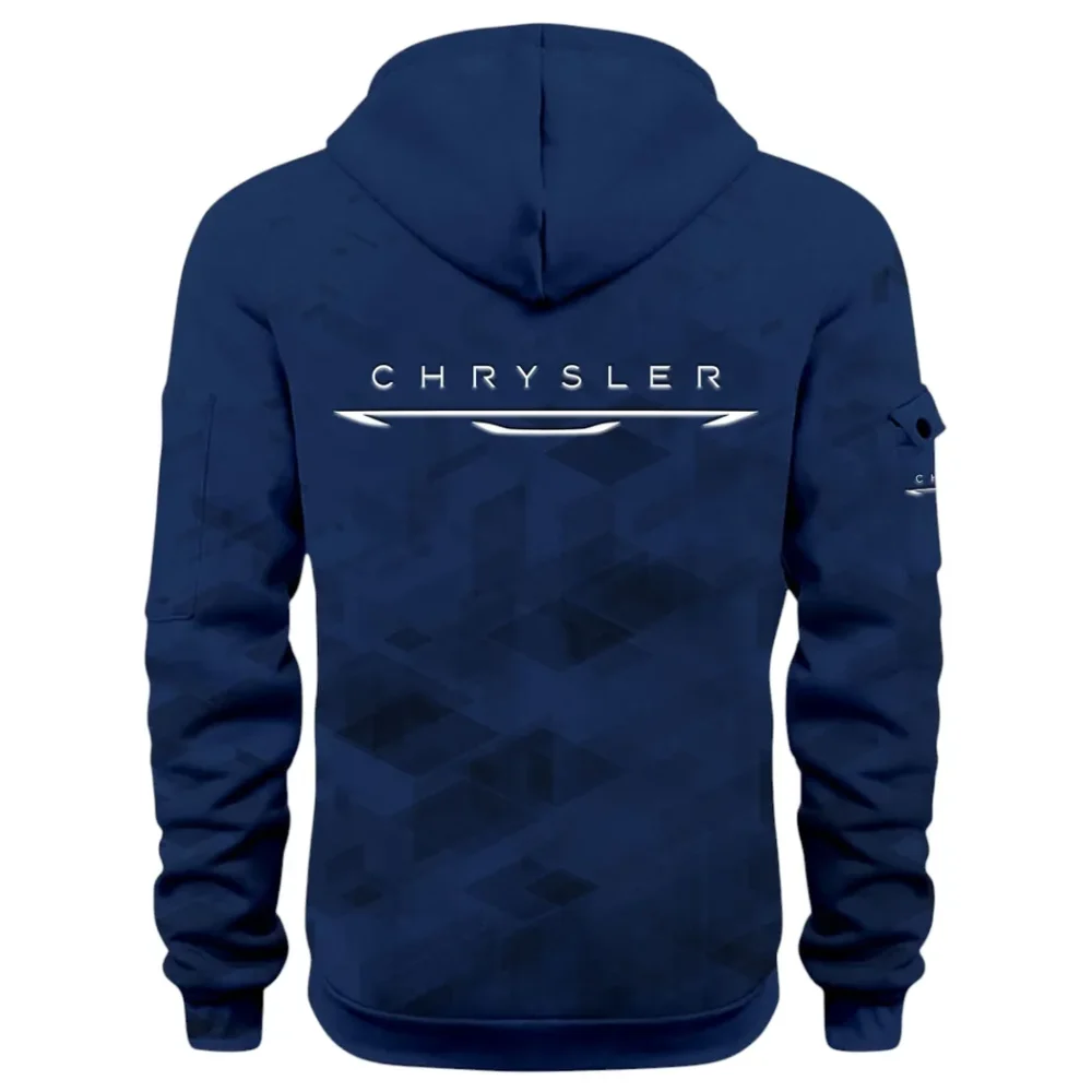 Full-Size Car Hoodie Half Zip 3D Print, Adventure-Ready Comfortable Hoodie CAR514 - Navy - Image 3