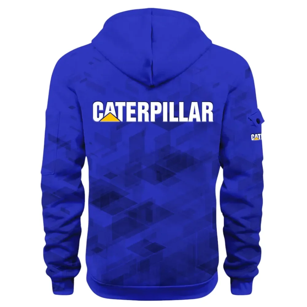 Excavation Vehicle Hoodie Half Zip 3D Print, Sporty & Street-Ready Hoodie CAR514 - Blue - Image 3