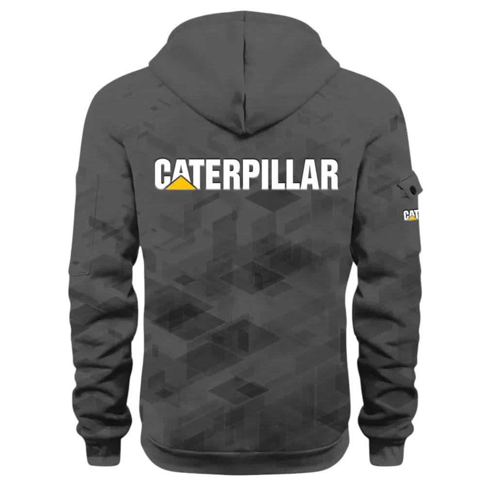 Excavation Vehicle Hoodie Half Zip 3D Print, Sporty & Street-Ready Hoodie CAR514 - Dark Gray - Image 3