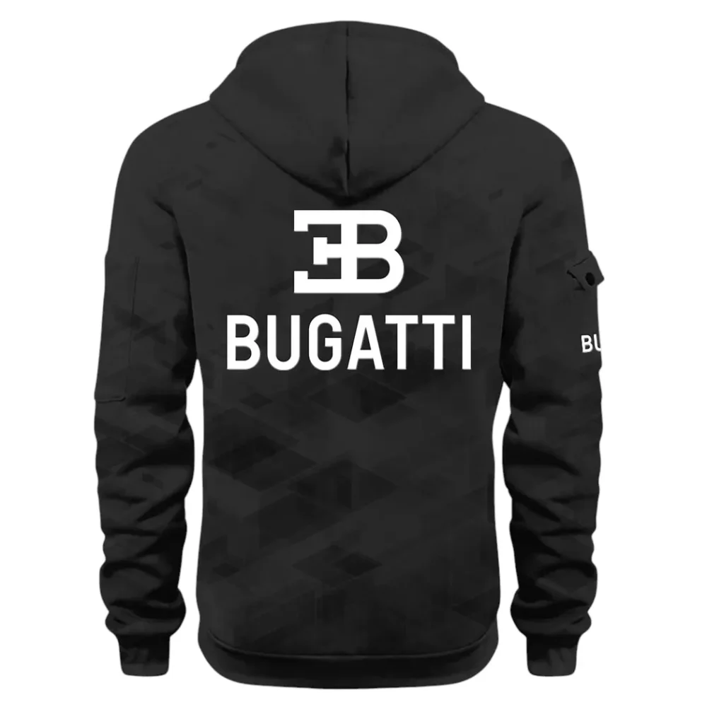 High-Performance Supercar Hoodie Half Zip 3D Print, Sporty Urban Look Hoodie CAR514 - Black - Image 3