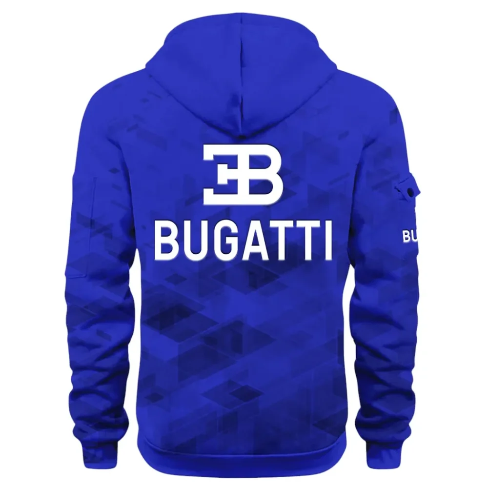 High-Performance Supercar Hoodie Half Zip 3D Print, Sporty Urban Look Hoodie CAR514 - Blue - Image 3