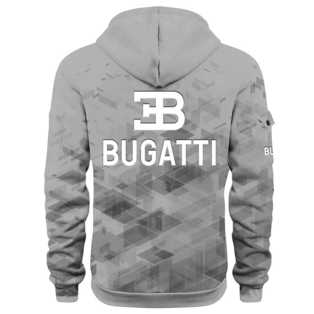 High-Performance Supercar Hoodie Half Zip 3D Print, Sporty Urban Look Hoodie CAR514 - Gray - Image 3